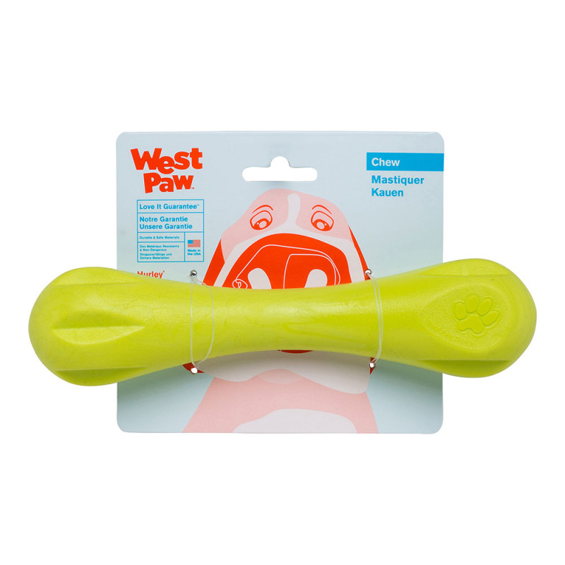 West Paw Hurley Dog Bone іграшка для собак зелена, 21 см - фото 2
