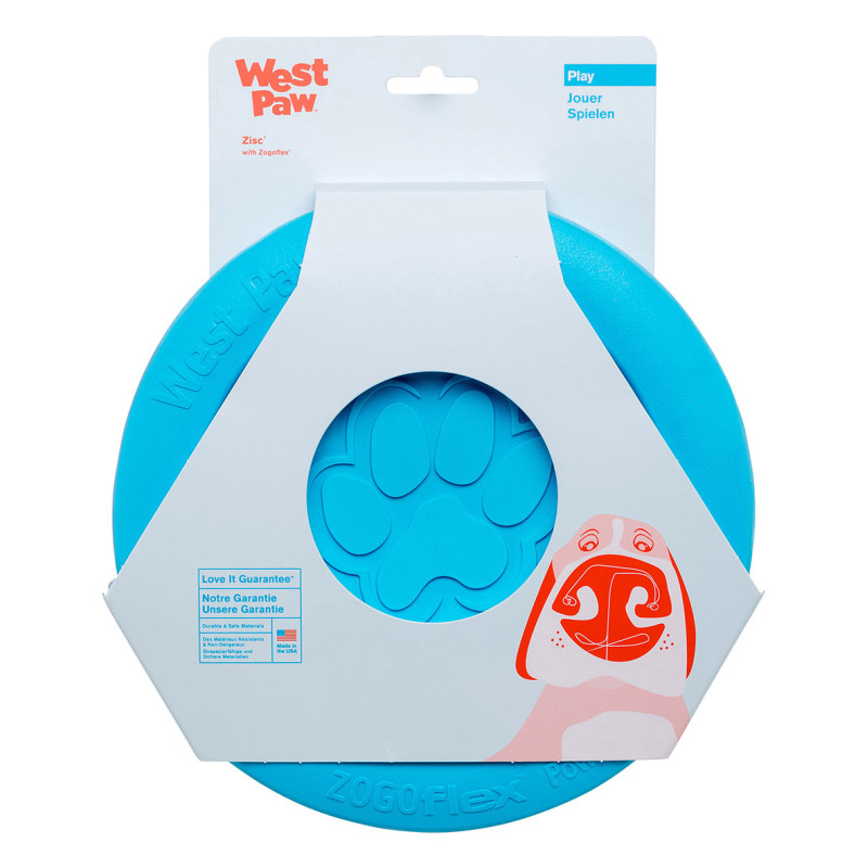 West Paw Zisc Flying Disc игрушка для собак голубая, 22 см - фото 2