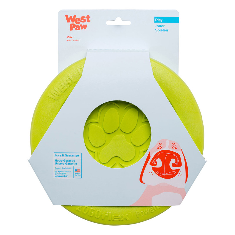 West Paw Zisc Flying Disc игрушка для собак зеленая, 22 см - фото 2