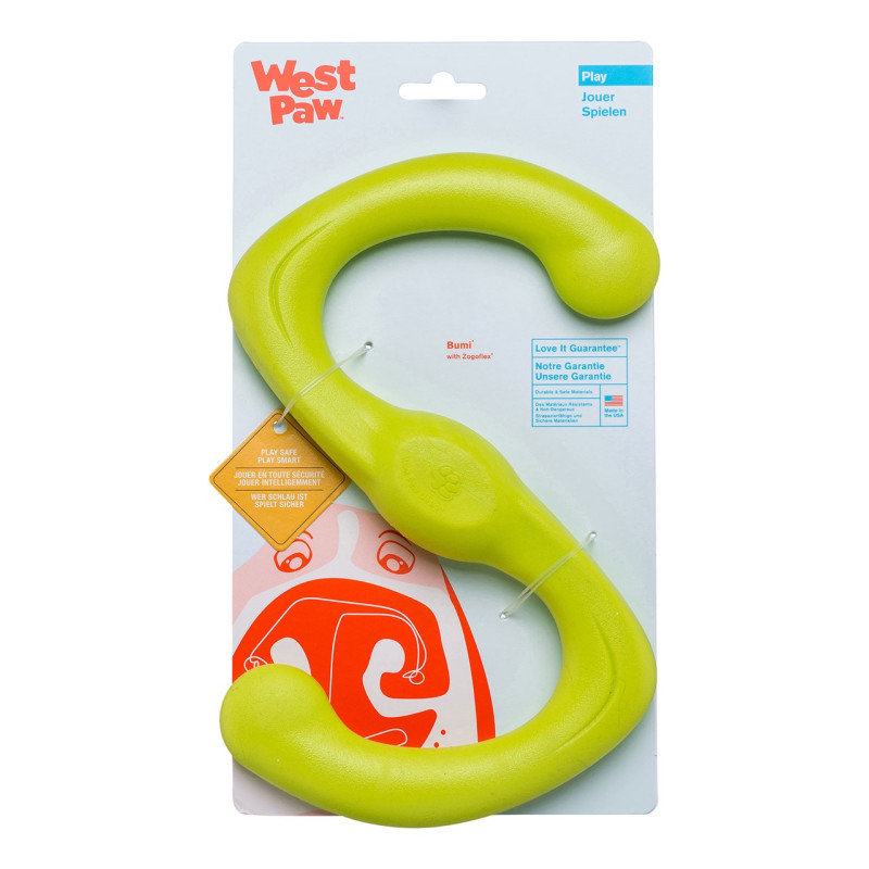 West Paw Bumi Tug Toy игрушка для собак зеленая, 21 см - фото 2