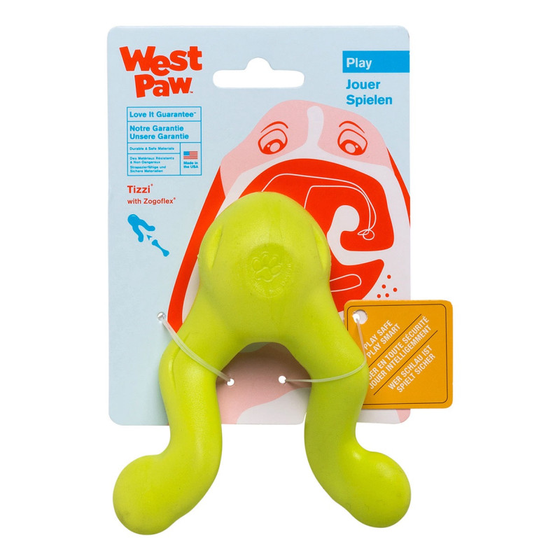 West Paw Tizzi Dog Toy іграшка для собак зелена, 11 см - фото 2