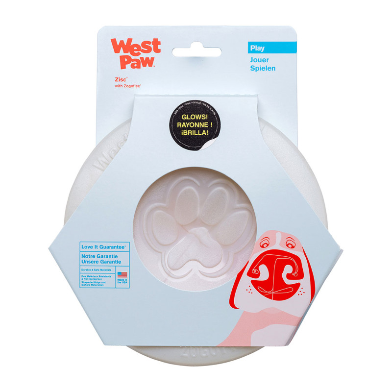 West Paw Zisc Flying Disc игрушка для собак светящаяся, 17 см - фото 3