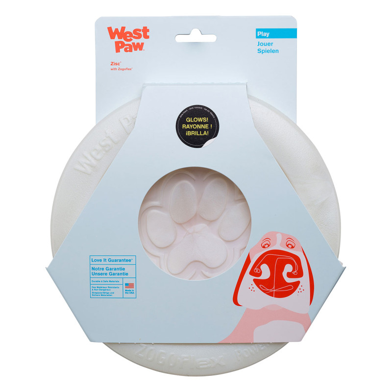 West Paw Zisc Flying Disc игрушка для собак светящаяся, 22 см - фото 2