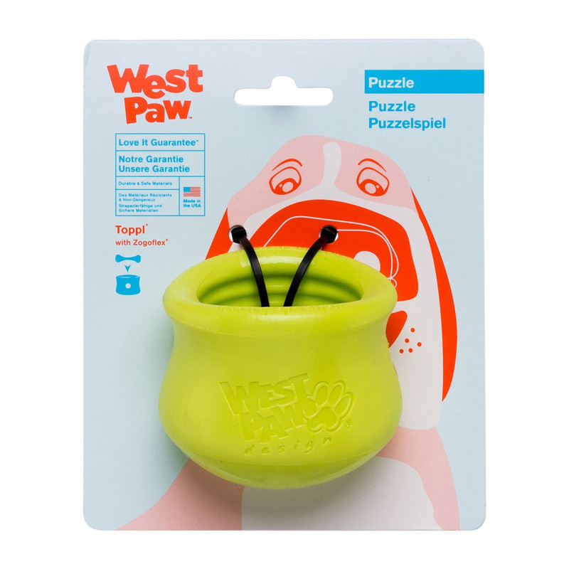 West Paw Toppl Dog Toy игрушка для собак зеленая, 8 см - фото 2