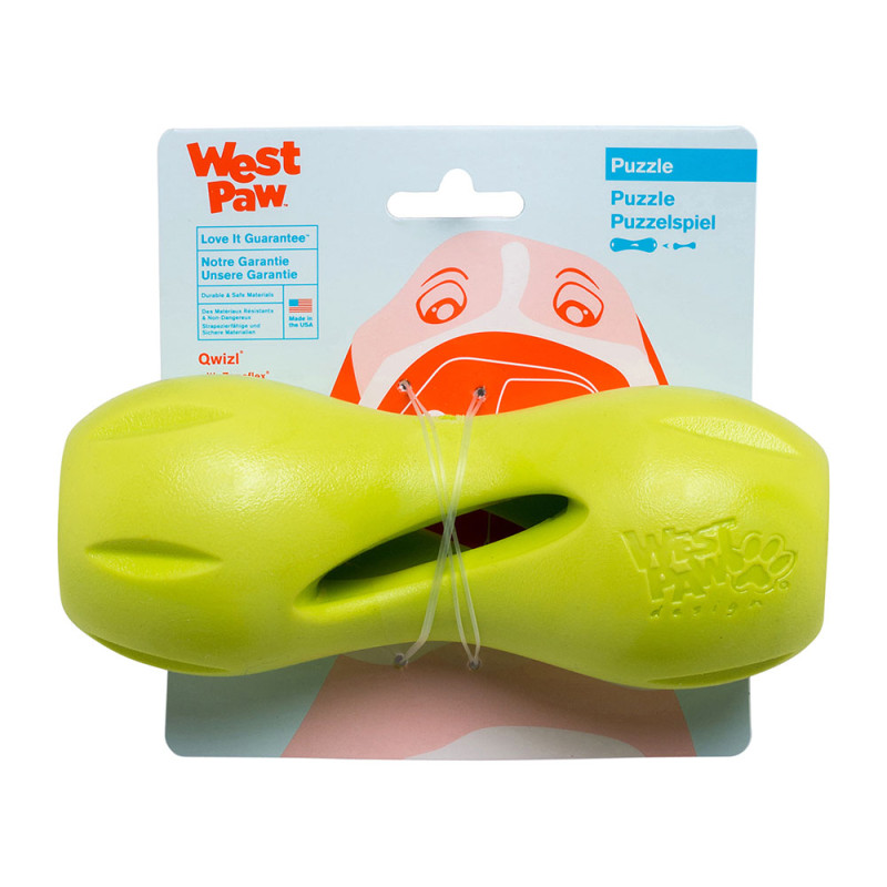 West Paw Quizl Treat Toy іграшка для собак зелена, 17 см - фото 2
