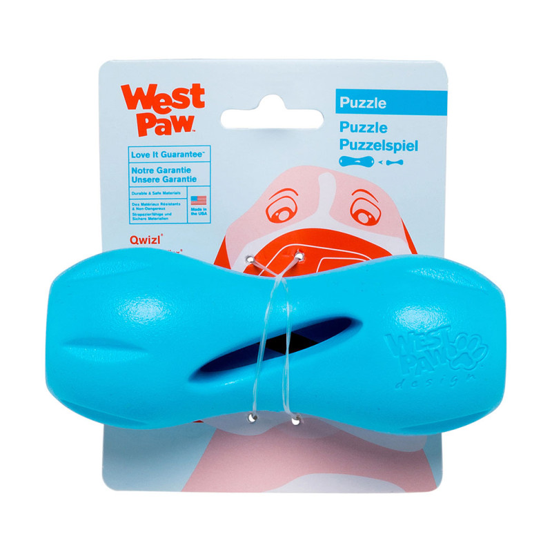 West Paw Quizl Treat Toy іграшка для собак блакитна, 14 см - фото 2