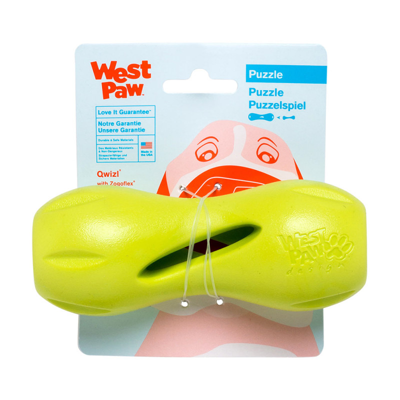 West Paw Quizl Treat Toy іграшка для собак зелена, 14 см - фото 2