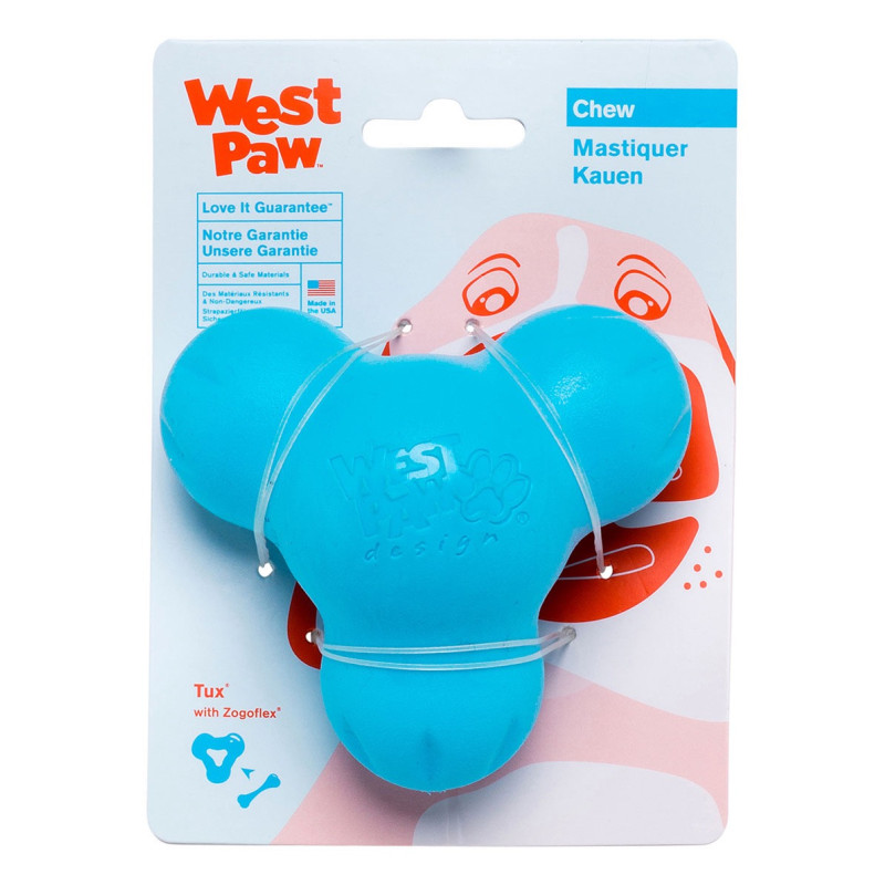 West Paw Tux Treat Toy игрушка для собак голубая, 10 см - фото 2
