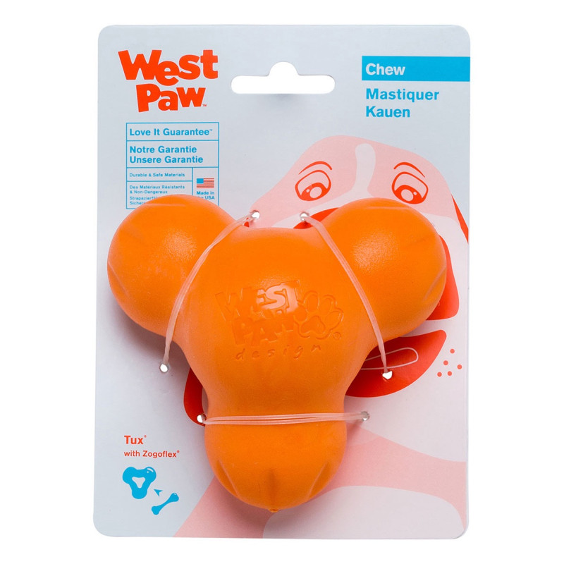West Paw Tux Treat Toy іграшка для собак помаранчева, 10 см - фото 2