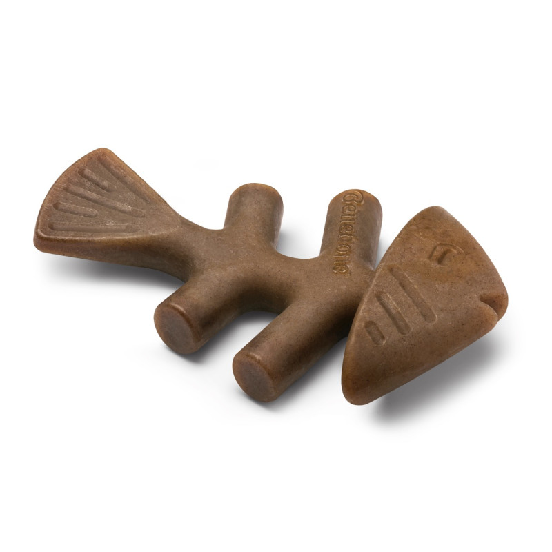 Benebone Fishbone Salmon игрушка для собак со вкусом лосося, 18 см - фото 2