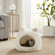 Outward Hound Best Frends Donut Shag Meow Hut домик для котов и собак, серый, 43 см х 43 см х 43 см - фото 4