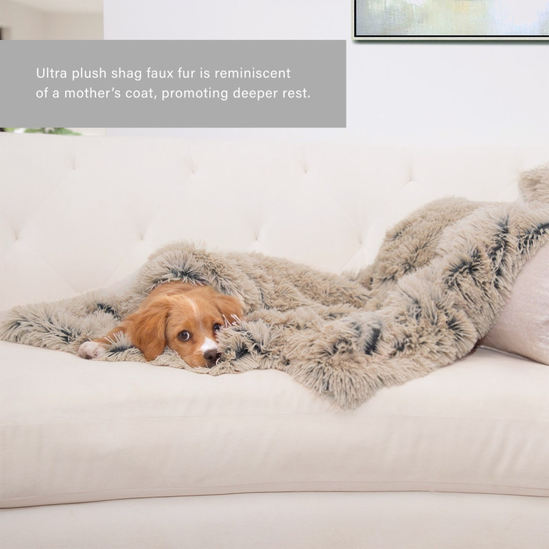 Outward Hound Best Friends Donut Shag Blanket Shag килимок для собак, бежевий, 101 х 76 см - фото 4