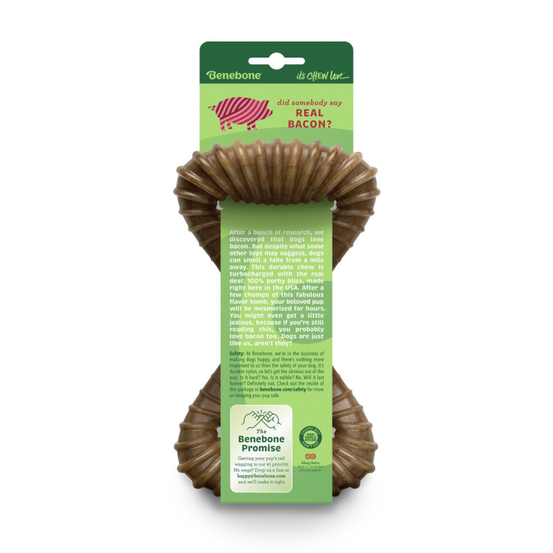 Benebone Dental Chew Bacon игрушка для собак со вкусом бекона, 21 см - фото 3