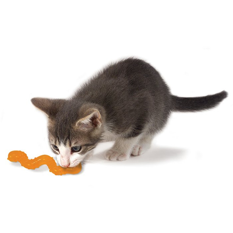 Outward Hound Petstages Orkakat Catnip Wiggle Worm іграшка для котів, 10 см - фото 2