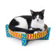 Outward Hound Scratch Snuggle & Rest Tan дряпка для котів, 34 см х 34 см х 10 см - фото 2