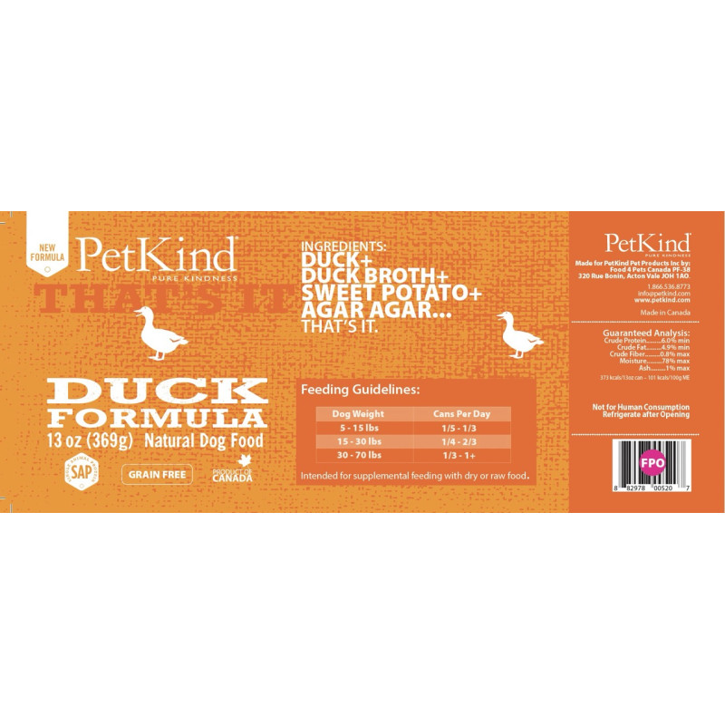PetKind Duck Formula вологий корм для собак з качкою, 369 гр - фото 2