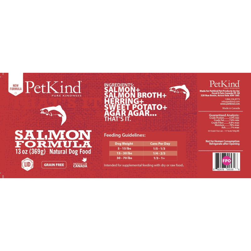 PetKind Salmon Formula влажный корм для собак с лососем, 369 гр - фото 2