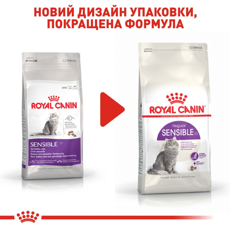 Royal Canin Sensible сухой корм для котов с чувствительным пищеварением 400 гр - фото 6
