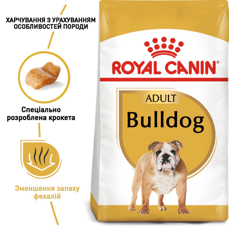 Royal Canin Bulldog Adult сухой корм для собак породы бульдог 12 кг - фото 2