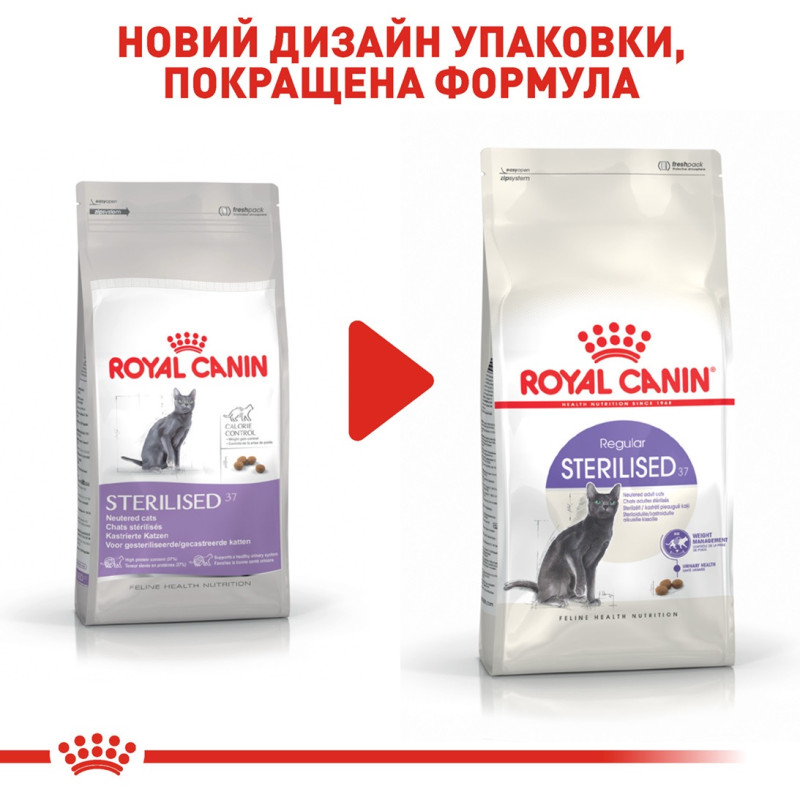 Royal Canin Sterilised сухой корм для стерилизованных котов 400 гр - фото 7