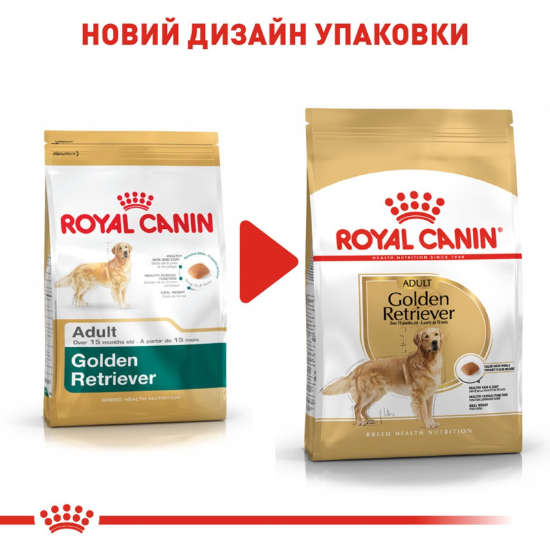 Royal Canin Golden Retriever Adult сухой корм для собак породы голден ретривер 12 кг - фото 6