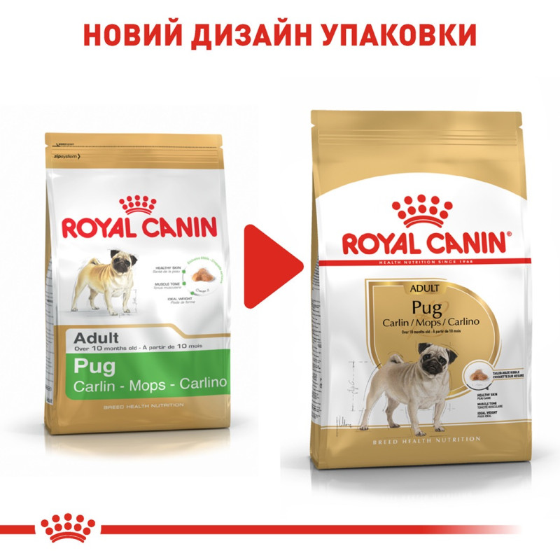 Royal Canin Pug Adult сухой корм для собак породы мопс 1.5 кг - фото 6