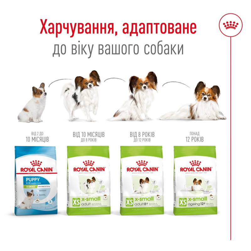 Royal Canin X-Small Adult сухой корм для взрослых собак мелких пород 1.5 кг - фото 6