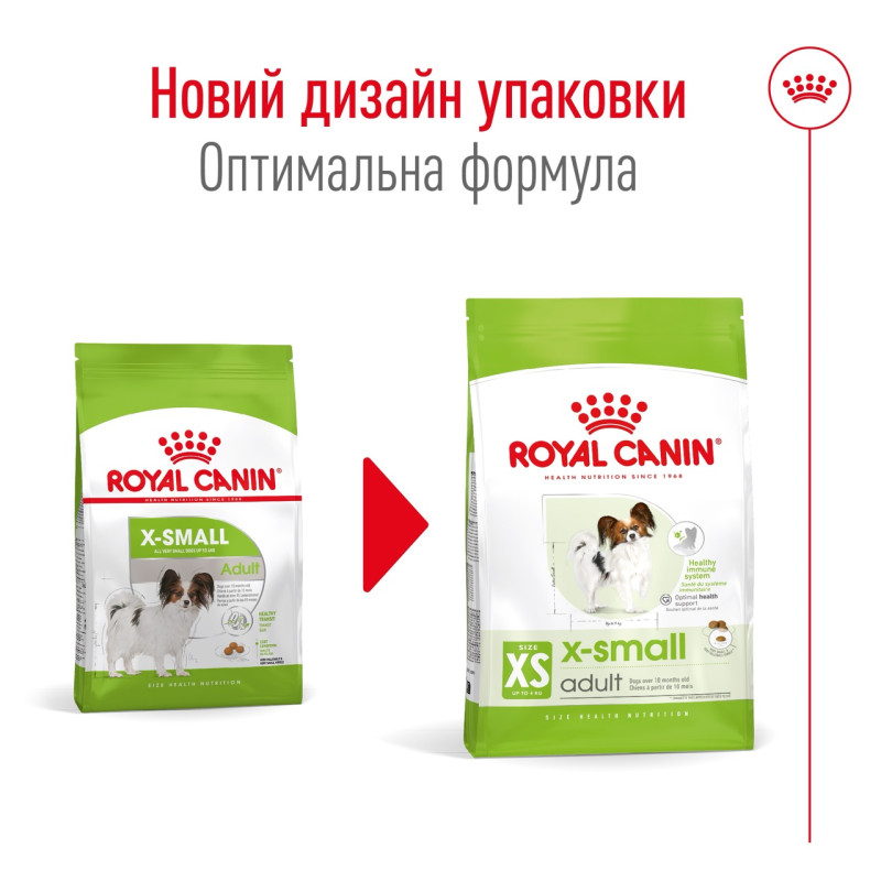 Royal Canin X-Small Adult сухой корм для взрослых собак мелких пород 1.5 кг - фото 7
