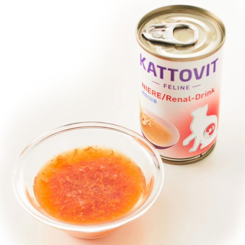 Kattovit Veterinary Niere Renal Drink суп для котов с заболеваниями почек, 135 гр - фото 2