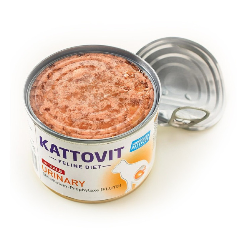 Kattovit Veterinary Urinary Veal влажный корм для котов с заболеваниями мочевыводящих путей, 185 гр - фото 2