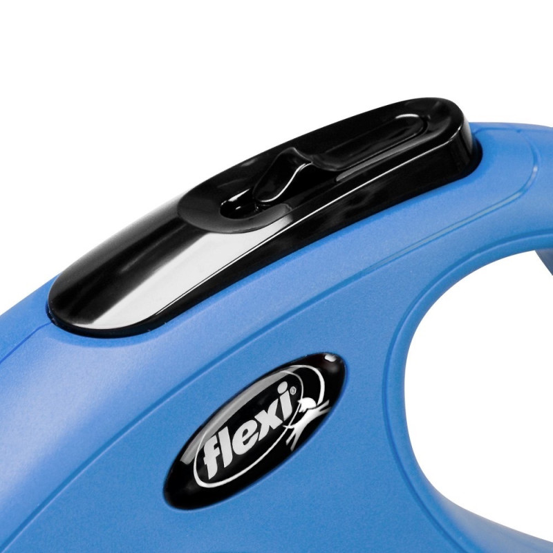 Flexi New Classic XS рулетка для собак, трос 3 м, синій - фото 3