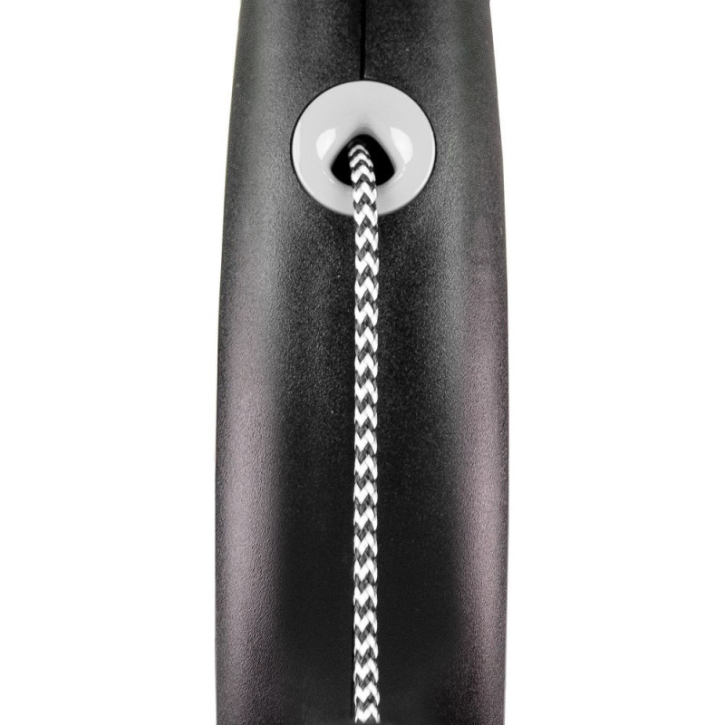 Flexi Black Design XS рулетка для собак, трос 3 м, чорний - фото 2