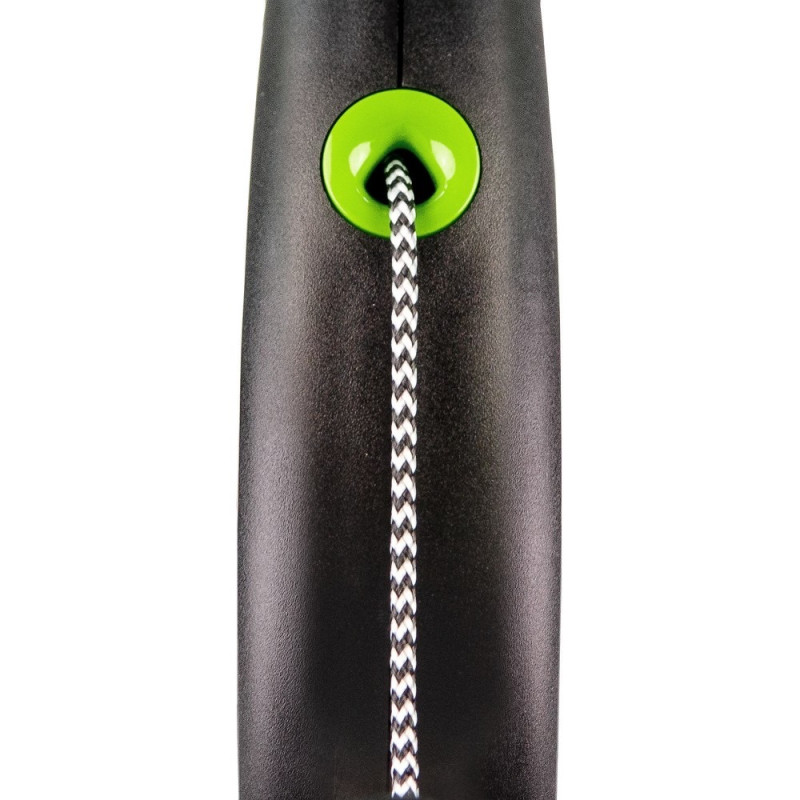 Flexi Black Design XS рулетка для собак, трос 3 м, зелений - фото 2