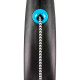 Flexi Black Design XS рулетка для собак, трос 3 м, синій - фото 2