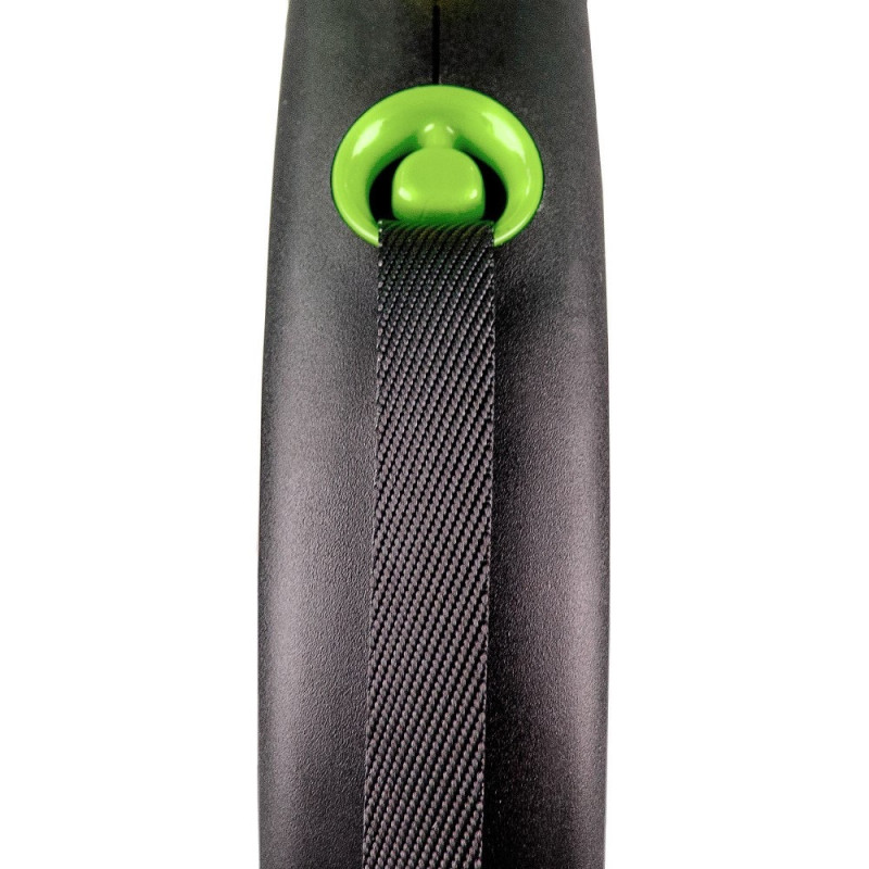 Flexi Black Design L рулетка для собак, стрічка 5 м, зелений - фото 2