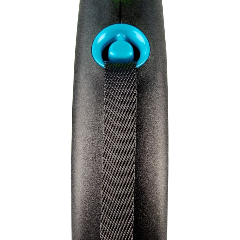 Flexi Black Design L рулетка для собак, стрічка 5 м, синій - фото 2