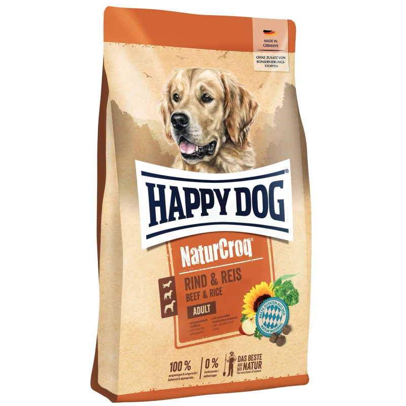 Happy Dog NaturCroq Rind & Reis сухой корм для собак с говядиной, 4 кг - фото 2