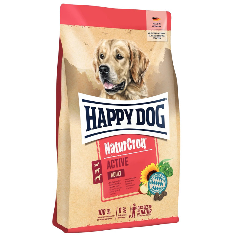 Happy Dog NaturCroq Active сухой корм для собак с птицей, 15 кг - фото 2