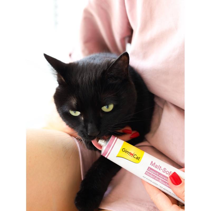 GimCat Malt-Soft Extra мальт-паста для вывода шерсти из желудка кошек, 100 гр - фото 4