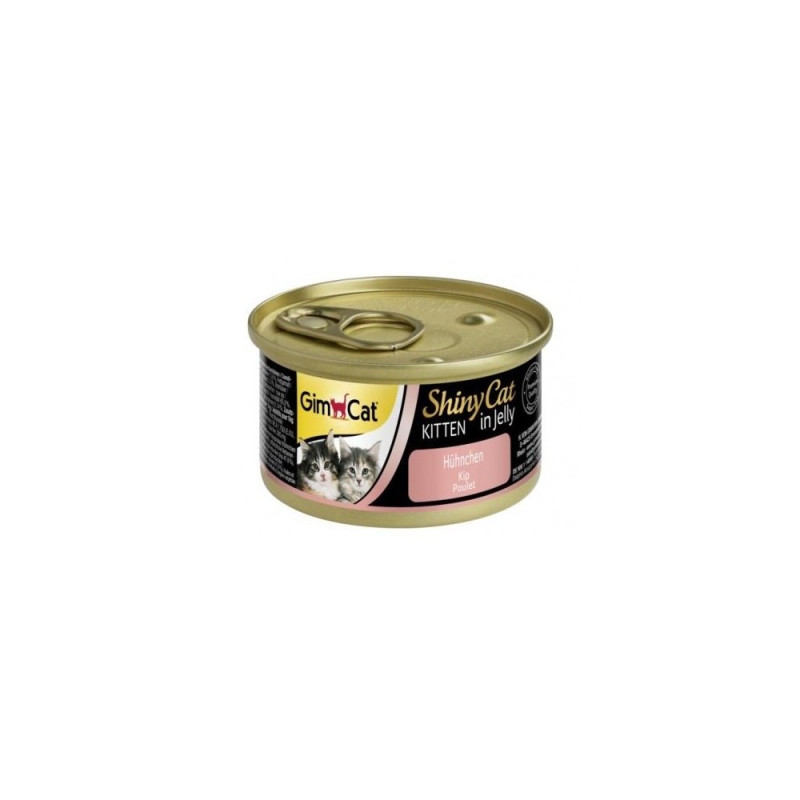 GimCat Shiny Cat влажный корм с курицей для котят, 70 гр - фото 3