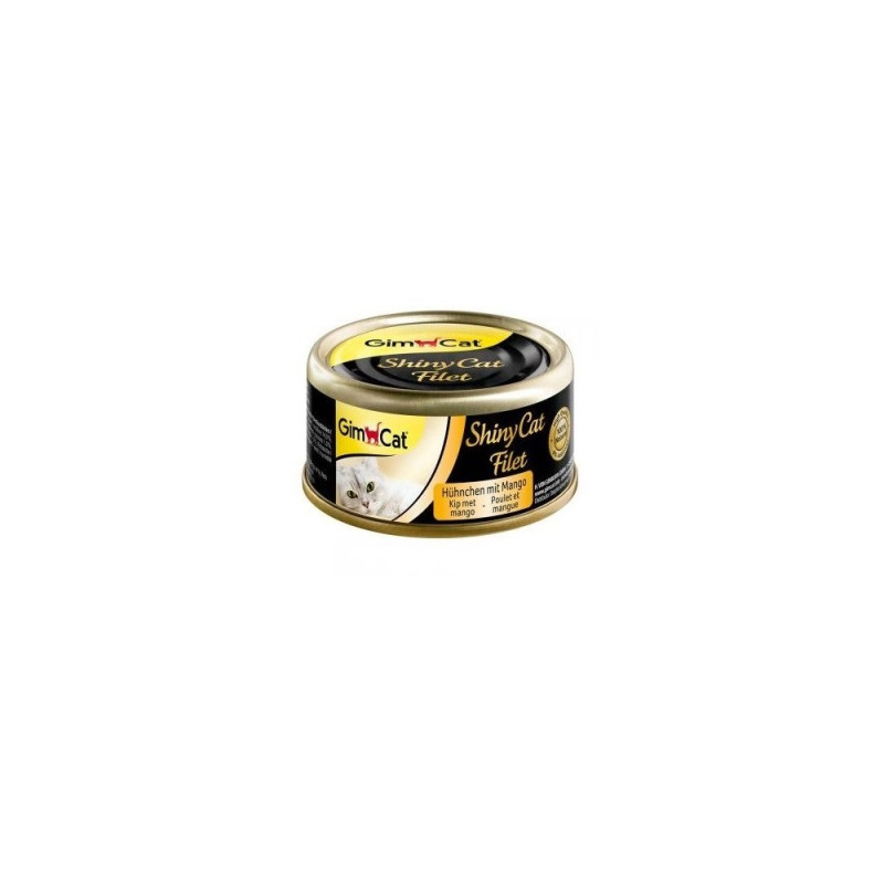 GimCat Shiny Cat Filet влажный корм с курицей и манго для котов, 70 гр - фото 3