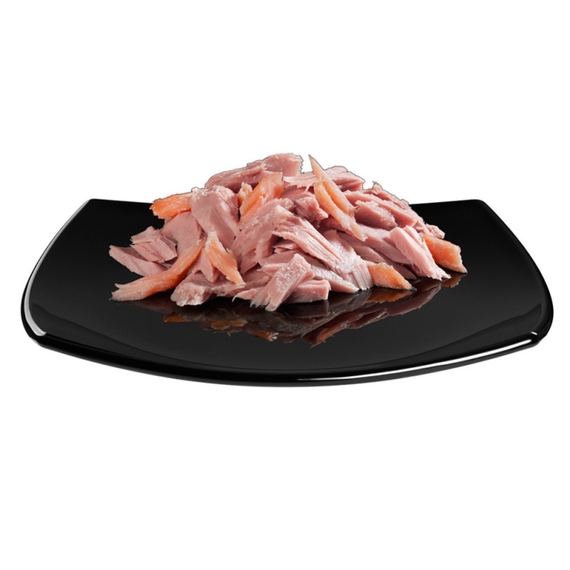 GimCat Shiny Cat Filet влажный корм с тунцом и лососем для котов, 70 гр - фото 2