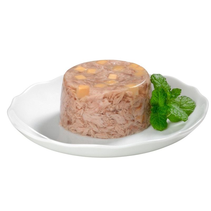 GimCat Shiny Cat влажный корм с тунцом и сыром для котов, 70 гр - фото 2