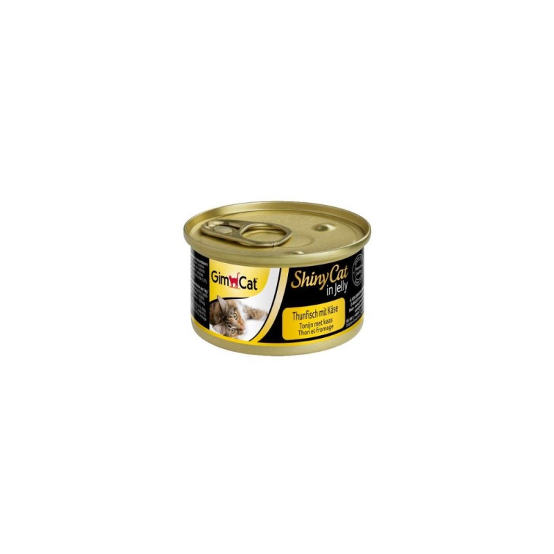 GimCat Shiny Cat влажный корм с тунцом и сыром для котов, 70 гр - фото 3