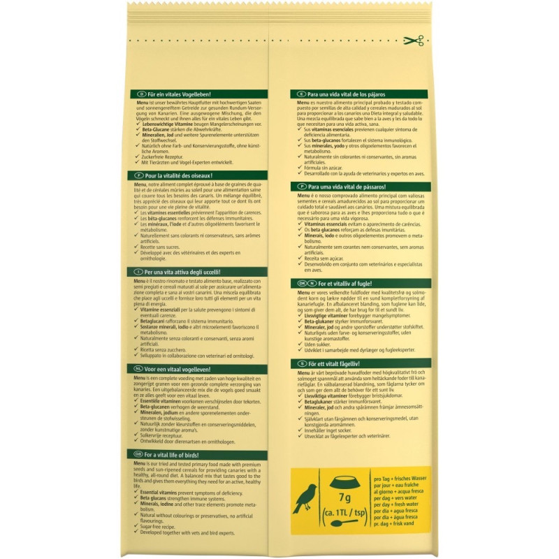 Vitakraft Premium Menu корм для канарок, 1 кг - фото 3