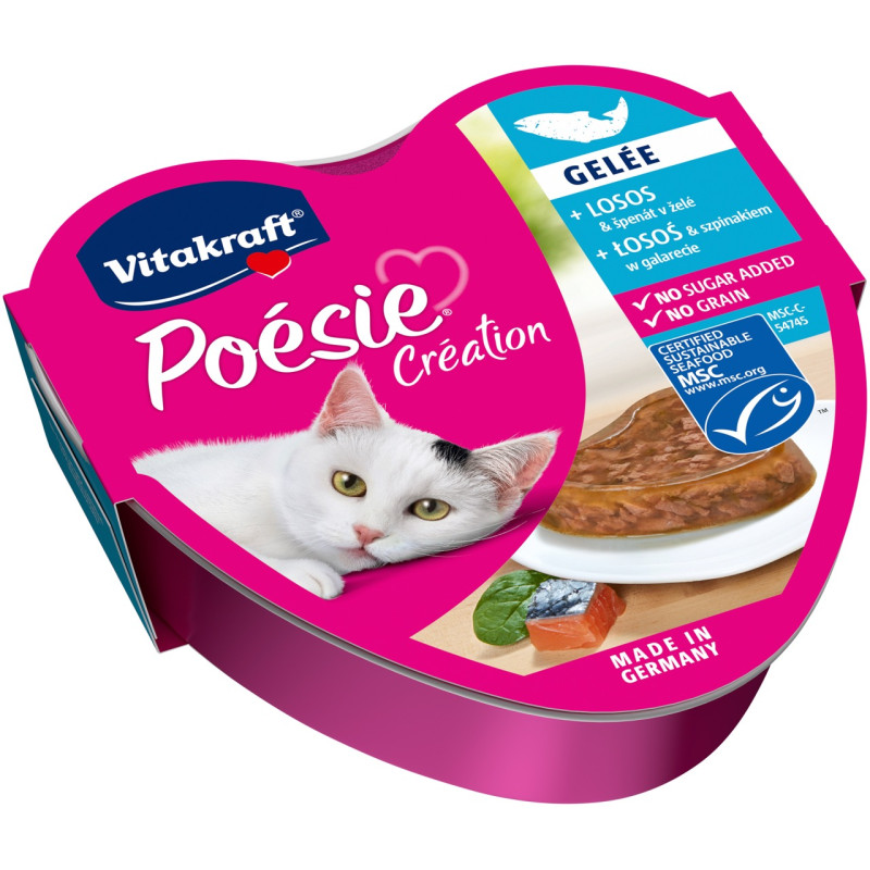 Vitakraft Poesie Creation Salmon вологий корм з лососем для котів, 85 гр - фото 2