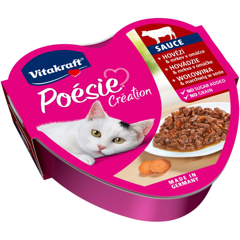 Vitakraft Poesie Creation Beef влажный корм с говядиной для котов, 85 гр - фото 2