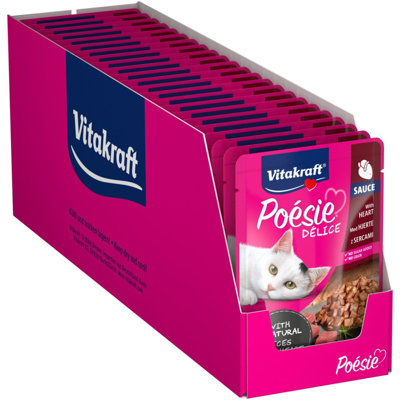 Vitakraft Poesie Delice Heart вологий корм із серцем для котів, 85 гр - фото 4