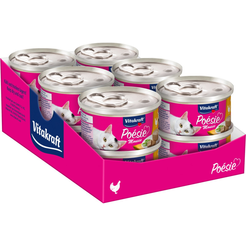 Vitakraft Poesie Mousse Chicken вологий корм для котів з куркою, 85 гр - фото 4