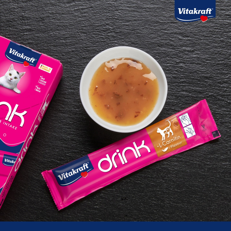Vitakraft Drink Salmon лакомство для котов с лососем, 5 шт х 30 гр - фото 4